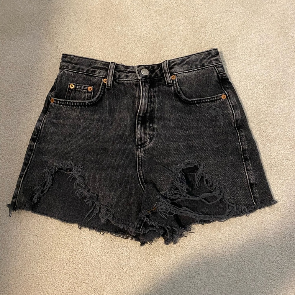 Distressed topshop Jean shorts